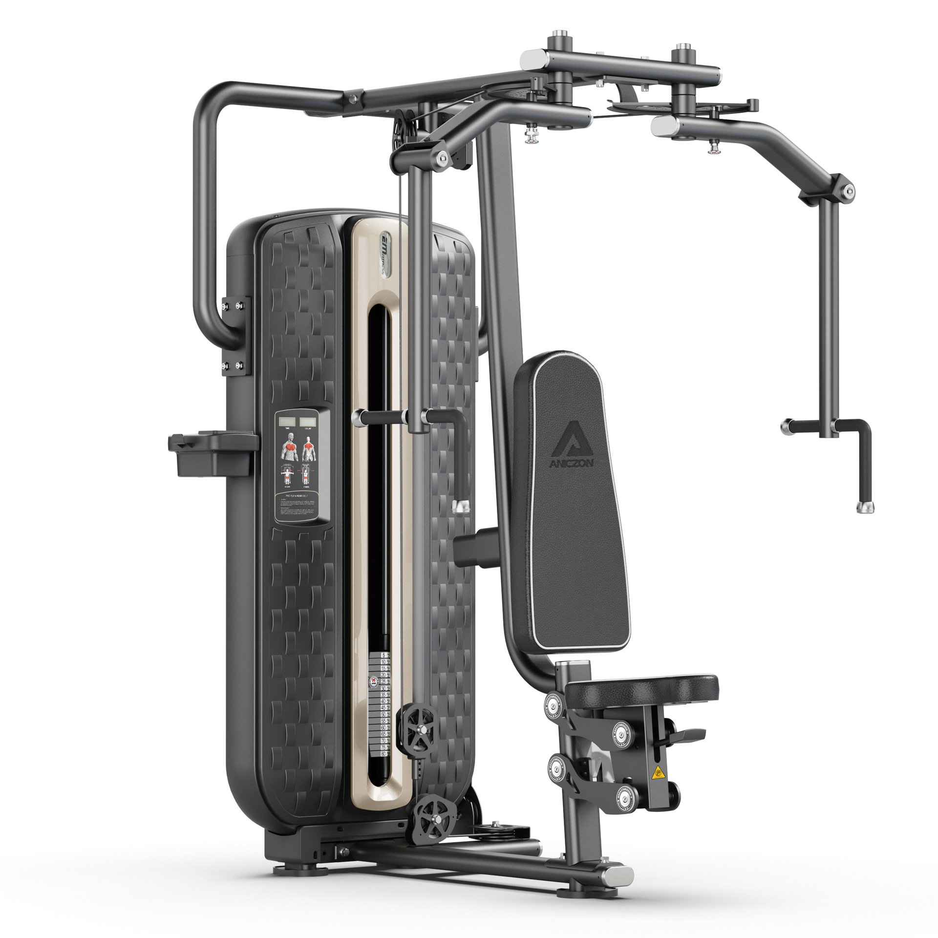 Dispositivo comercial de entrenamiento anti-pájaro, clip de brazo recto, máquina de mariposa de pecho, gimnasio interior, equipo de entrenamiento de músculos de pecho anaeróbicos