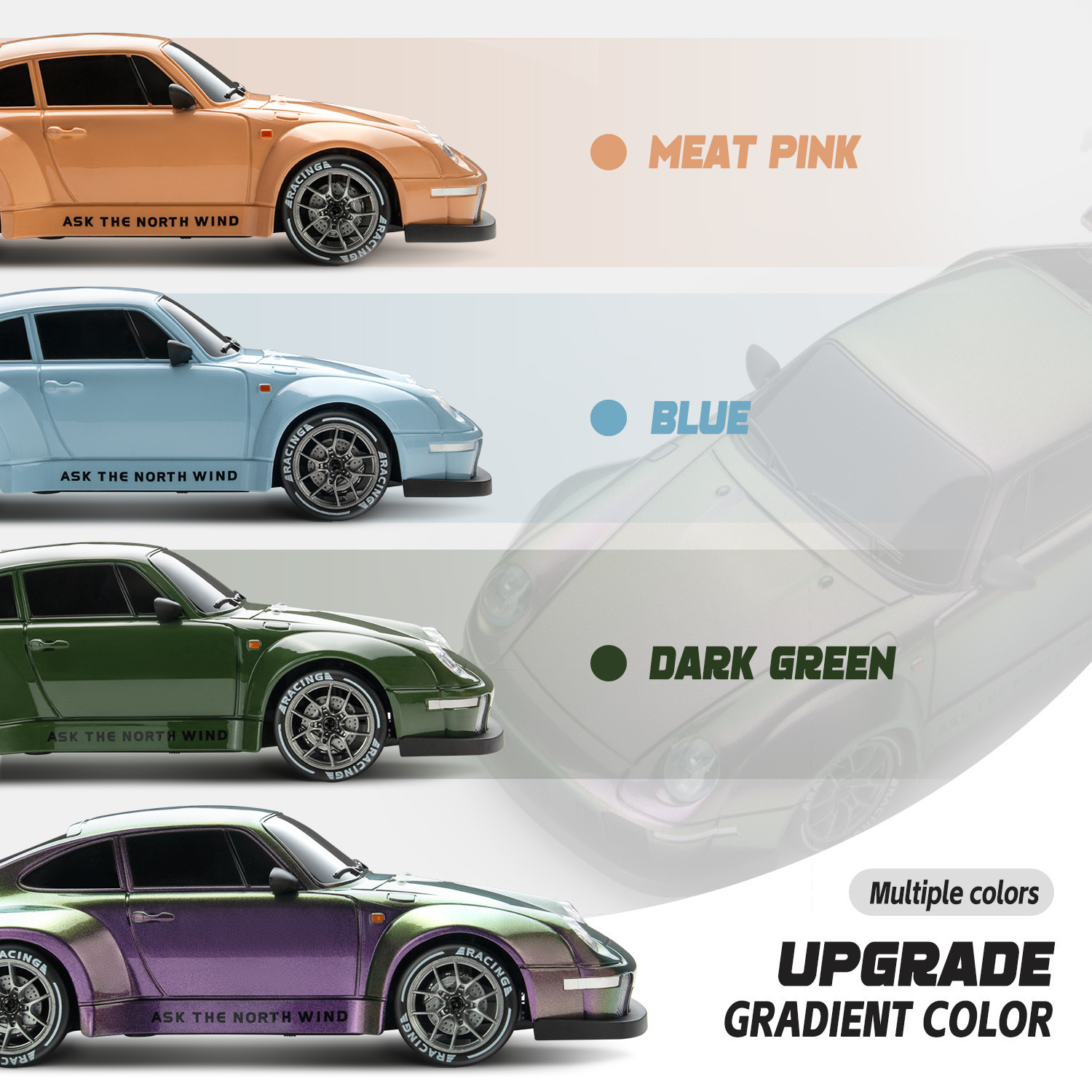Voiture télécommandée TK populaire à l'échelle 1:24, quatre roues motrices, grande vitesse, voiture de course de drift professionnelle_voghion.com
