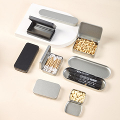 Flip-top iron box hinge small item storage tableware toys care supplies portable compression towel jewelry box packaging