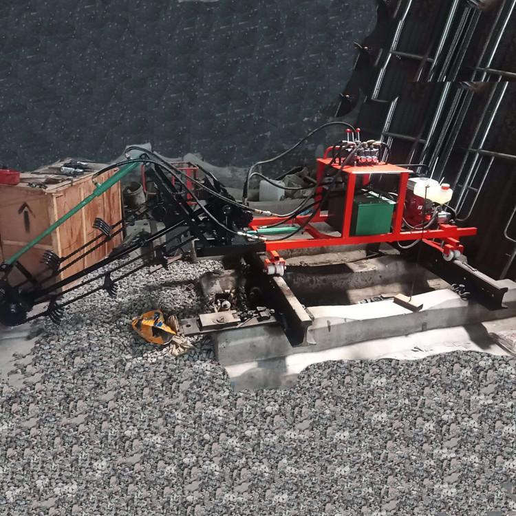 Fuente de suministro ferroviario recolector de escoria de pendiente rastrillo de escoria de pendiente se utiliza para la renovación del lecho de carretera después de la limpieza de tamizado