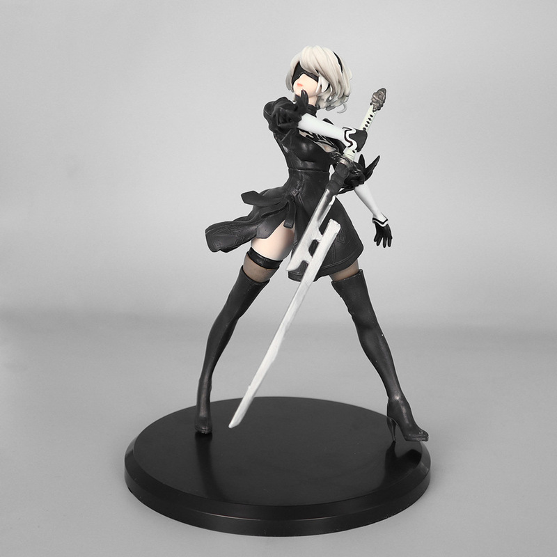 クロスボーダー爆品ゲームアニメのフィギュアニール機械紀元2B小姉ニール車の置物模型|undefined