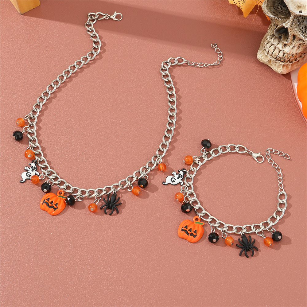 Halloween berlockhalsband och armband set för kvinnor_voghion.com