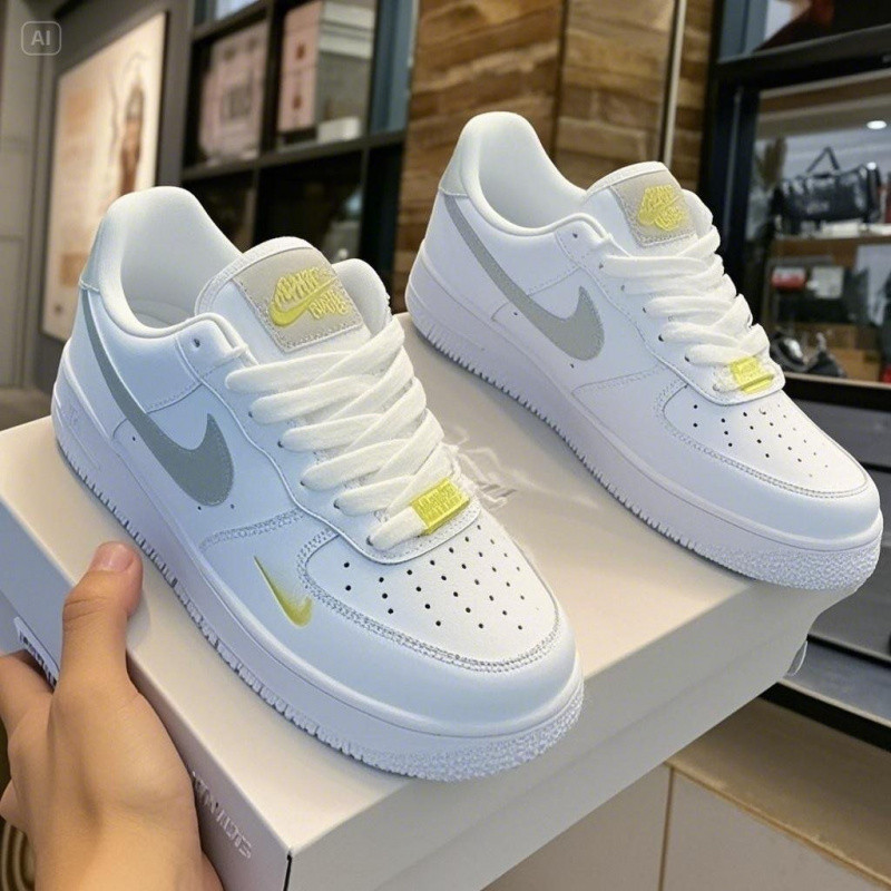 莆田純原af 1空軍1号緑豆灰キャンパスカップルカジュアル男女白靴insスポーツスケート靴|undefined