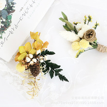 亚马逊迷你干花小花束精致小清新diy伴手礼永生花成品干花胸花