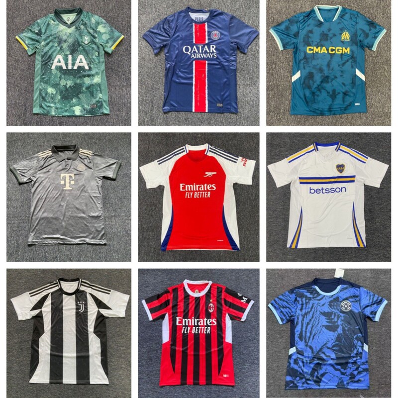 2526 Popular Football Jerseys Short-Sleeved Shirts Premier League Paris Juventus Milan Tottenham Crystal Palace Football Shirts