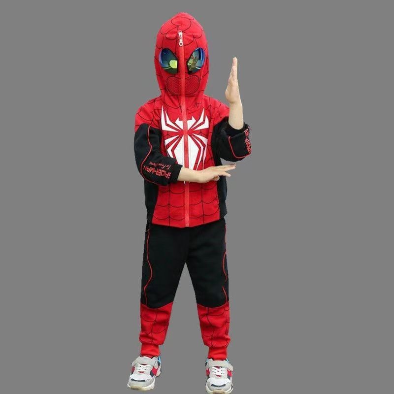 男の子スパイダーマン子供服春秋ツーピース子供スポーツスーツ子供春服ベビーウルトラマン服|undefined