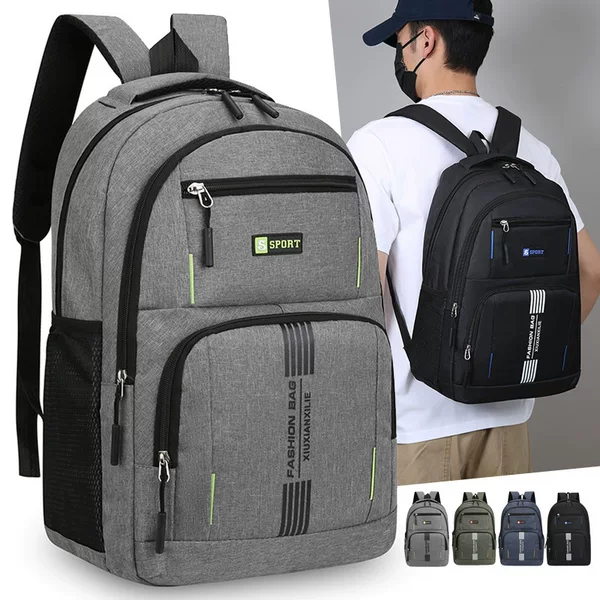 New Men's Backpack with a High-End Feel, Business Commuting Backpack, Lightweight Multi-Pocket Casual Travel Backpack, School Bag