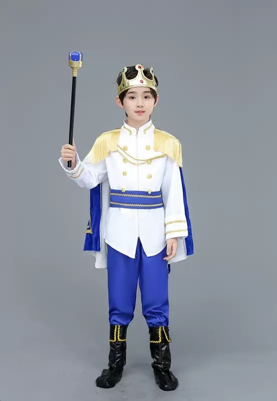跨境儿童白马王子童话演出服男童万圣节舞台表演服欧美奇幻扮演|undefined