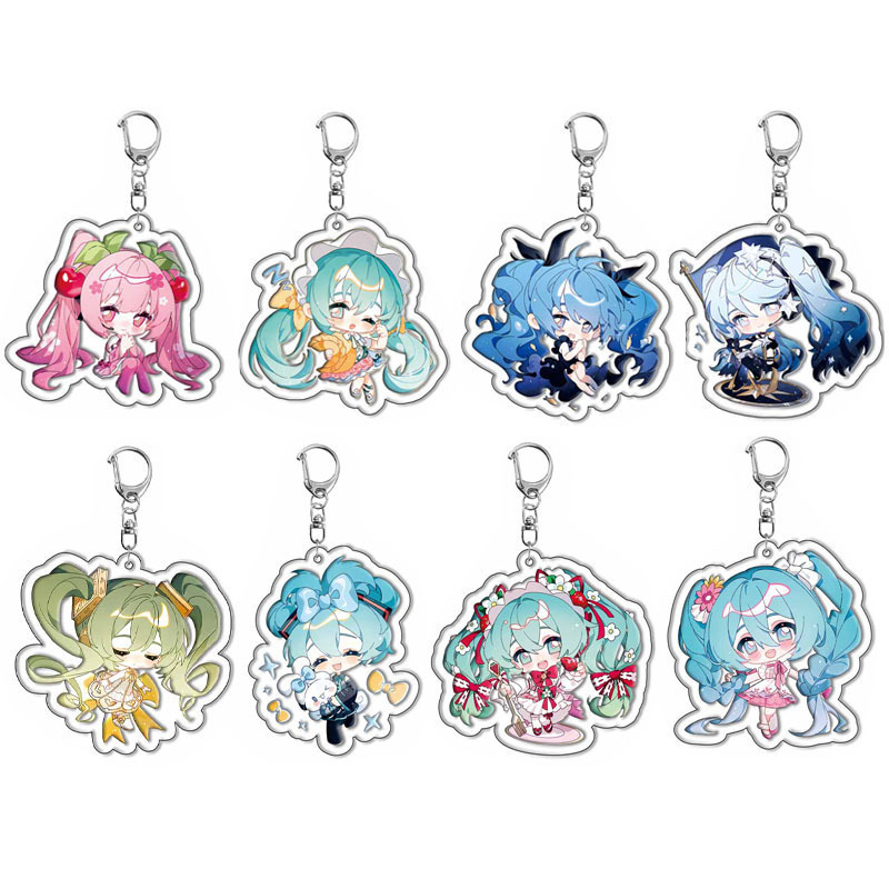 アニメ初音ミクキーホルダーアクセサリー初音二次元アクリルペンダントペンダント学生ギフトペンダント|undefined
