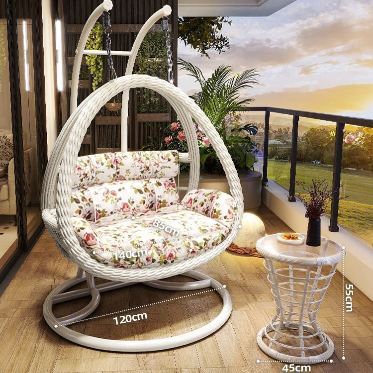 Cestas de suspensión al aire libre casera swing nido de pájaros silla de caña silla de patio doble mecedora hamaca interior balcón silla perezosa