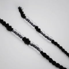 African dreadlock wig accessory, reggae dreadlock decoration, hair extension ring, accessory components, resin plastic, transparent beads