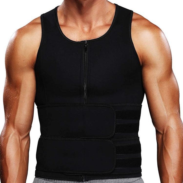 Amazon Men's Shapewear Sports Body Shaping Neoprene Waist Slimming Vest Sweat Fitness Belt