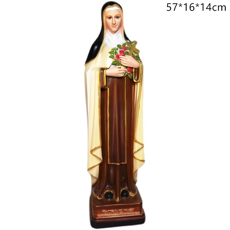 60cm pequeña decoración de la estatua de la iglesia de la familia de la decoración de la sala de estar