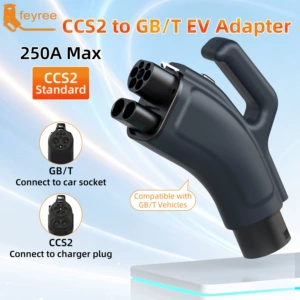 European standard to national standard DC 250A charging adapter CCS2 to GBT for fast charging of new energy electric vehicles