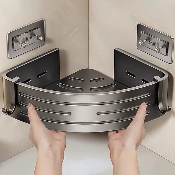 Bathroom Storage Rack Triangle Basket Corner Punch-Free Wall-Mounted Household Shower Gel Storage Shelf Bathroom Shelf