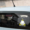 Infant windshield safety warning car sticker Baby in the car car sticker