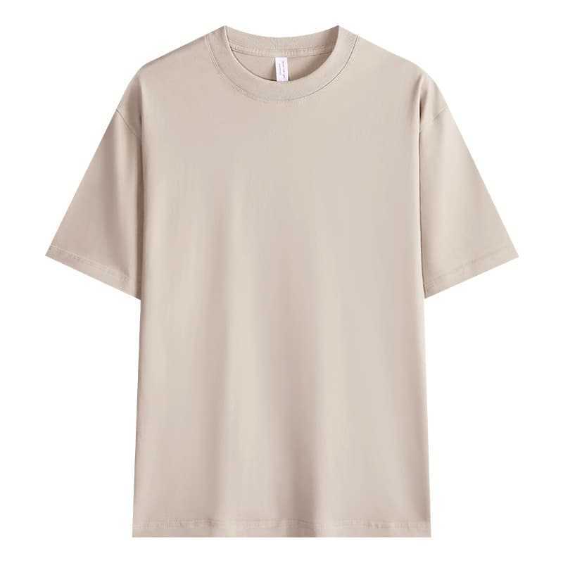 230g コーマ糸使用のタイトなセリオ紡績Tシャツ、無地、通気性があり快適で型崩れしない、メンズ用ラウンドネック半袖インナーシャツ|undefined