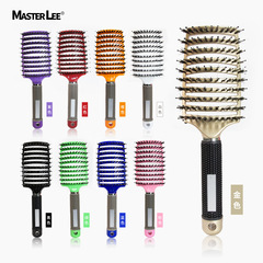 Mastri cross-border curved large curved comb plastic rib health comb large back hair styling comb massage comb wholesale