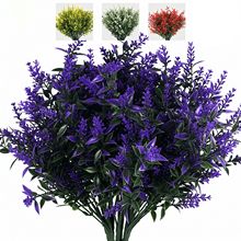 7叉薰衣草塑料花仿真花束植物绿植盆栽花卉狗尾草花墙麦穗干花