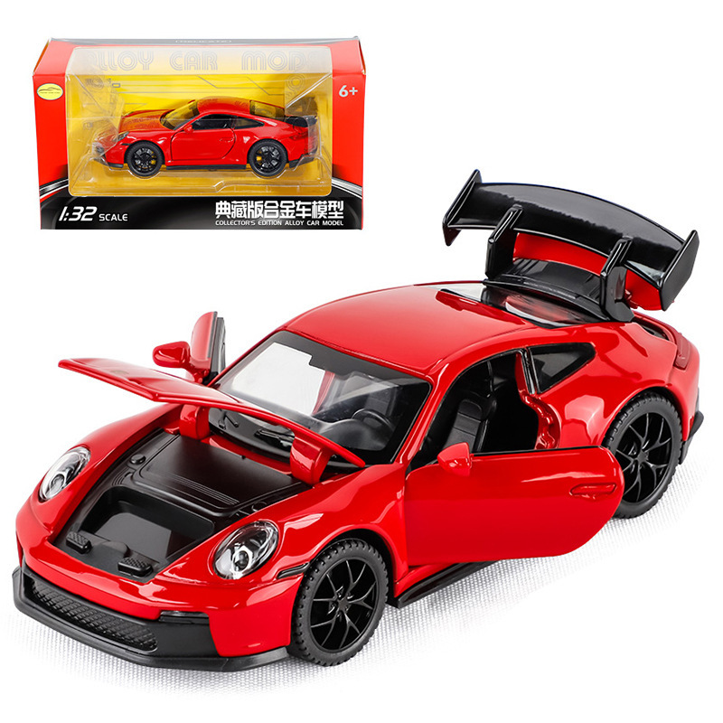 Zhongyuanxing 1/32 Baojie 911 Gtr3 Alloy Car Model Pull Back Sound and Light Toy Sports Car Boxed