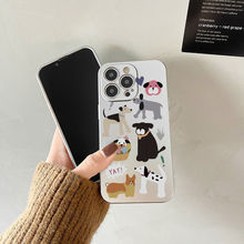 电镀银YAY七只小狗适用OPPOreno3/4/5/6/7/8pro新款潮牌r17手机软