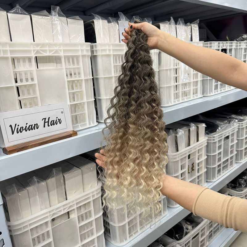欧米のアフリカの化学繊維のかつらのかぎ針の接続の髪の100% のkanekalonのカールの髪はdeep wave hairを持ちます。|undefined