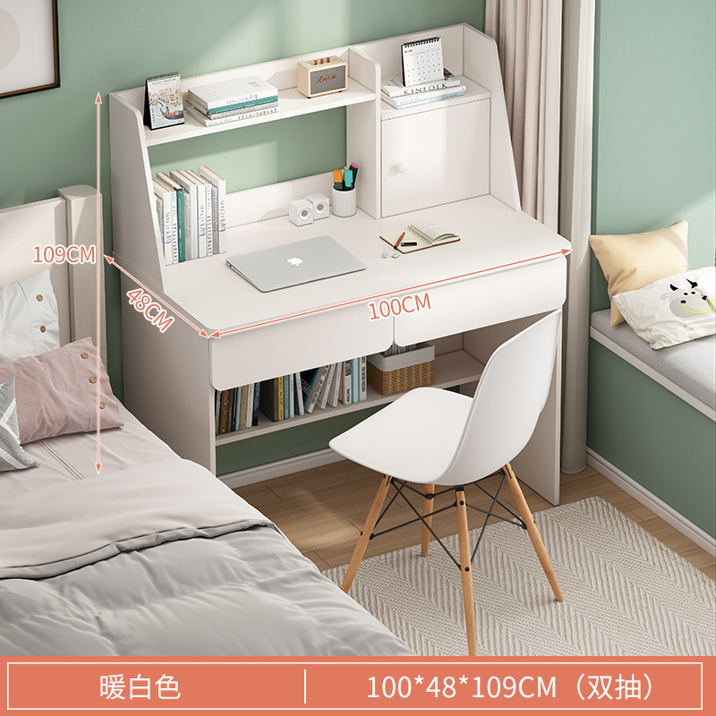 Mesa de estudio para estudiantes, estantes caseros, escritorio de escritorio para estudiantes de secundaria, escritorio de escritorio simple