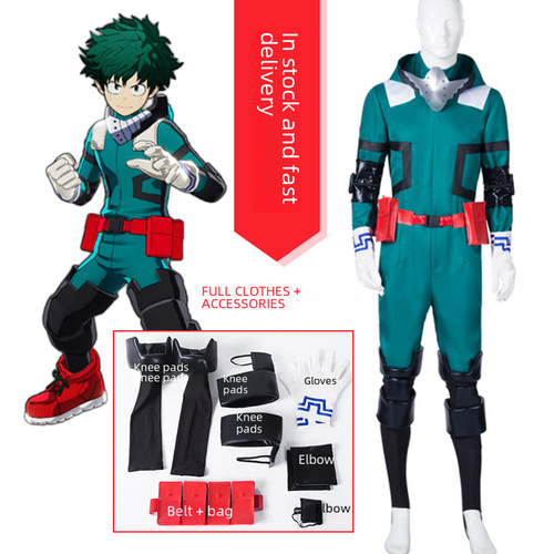 My Hero Academia Cos Green Valley Chika Cosplay Costume Performance Factory Direct Green Valley Chika Cos Suit 