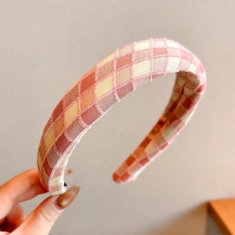 Dulce rosa, banda de cabello para mujeres, temperamento craneal alto, banda de cabello para lavar la cara, maquillaje, banda de cabello, tarjeta de cabello, sensación de alta calidad, nuevo tocado