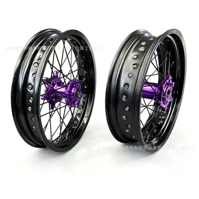 wheel hub and wheel mesh, Motorcycle wheel hub - purple-wheel-hub-core