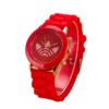 Shopee hot -selling fashion jelly color silicone watches simple triple four leaf grass student watches VOVA explosion watch