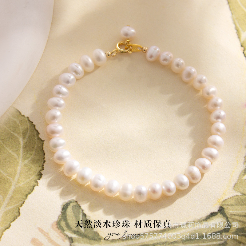 retro organic elegant bracelet from pearl