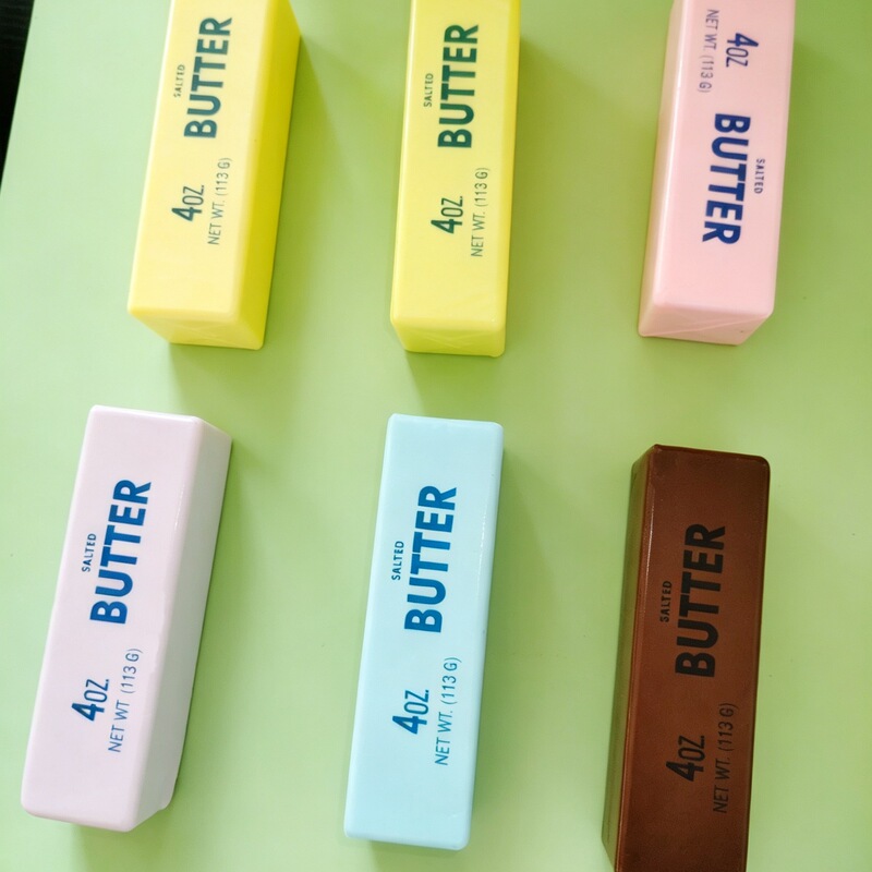 Cross-border internet celebrity hot-selling butter stick slow-rebound squishy stress-relief toy, a stress-relieving gadget for venting emotions, wholesale, realistic design