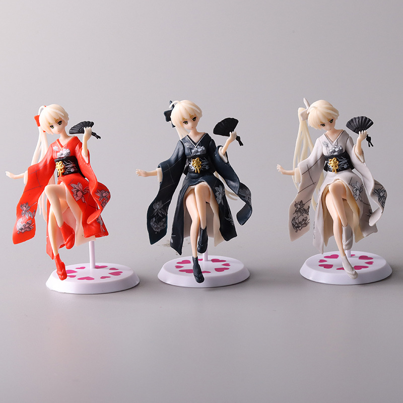 3款游戏人物手办模型 动漫卡通穹妹公仔玩具摆件