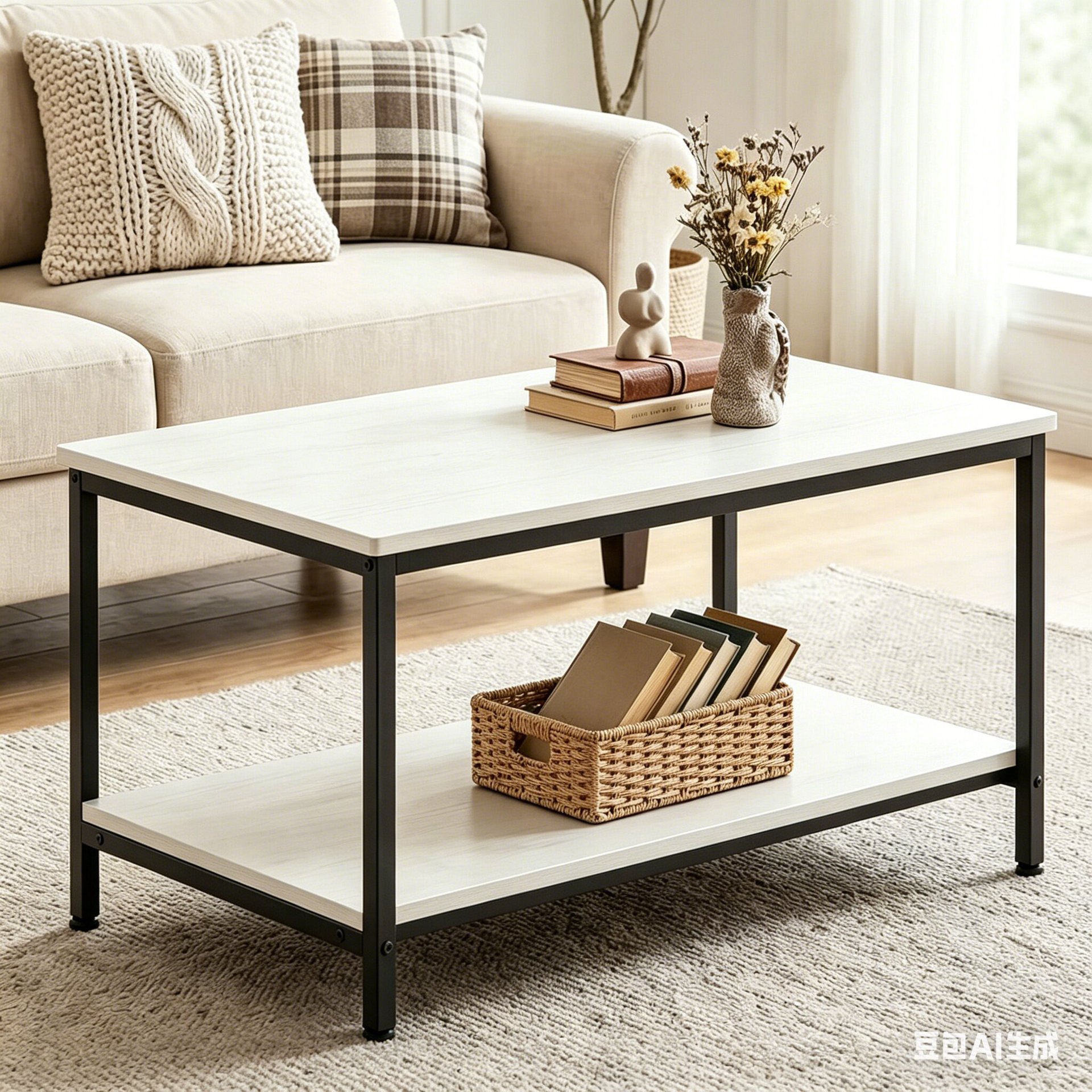 Cross-border coffee table for living room, simple modern new model small table, suitable for rental apartments and small-sized homes, sofa tea table