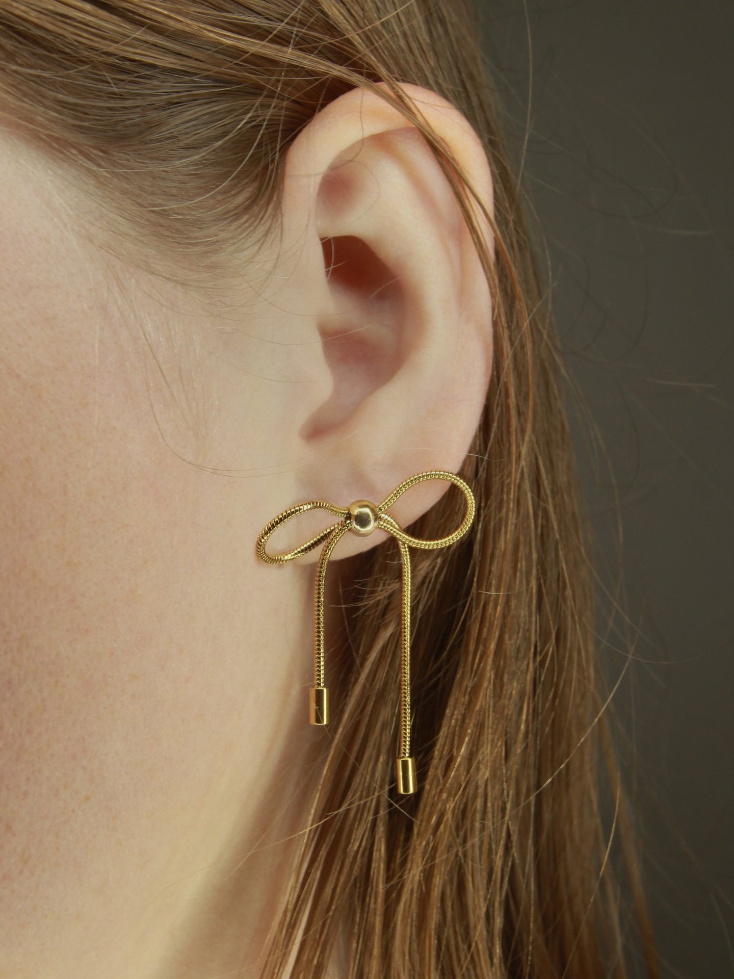 1 Pair Quantity 1 Pair Casual Modern Style Bow Knot Titanium Steel Ear Studs