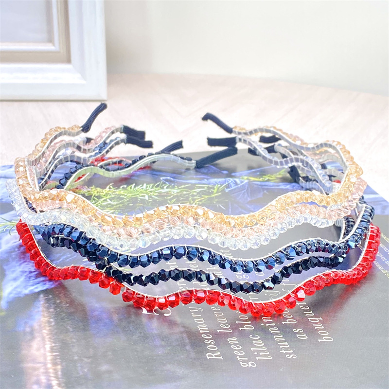 Retro chica perla diadema simple todo partido diadema Mori horquilla pelo presionando accesorios para el cabello mujer Corea del Sur Internet celebridad headwear