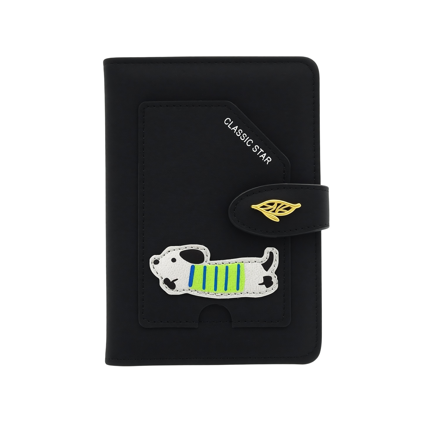 Cross-Border Binding Thick PU Leather Multi-Card Slot Handmade Sewn Leather Passport Protector Foreign Trade Passport Holder