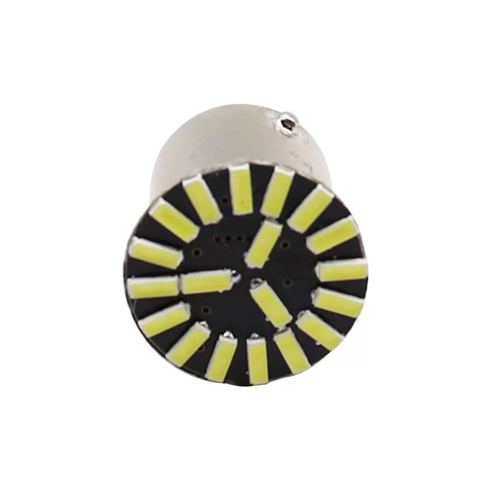 生产销售新款高亮汽车LED 4014 18SMD S25 1156倒车灯 转向灯24V