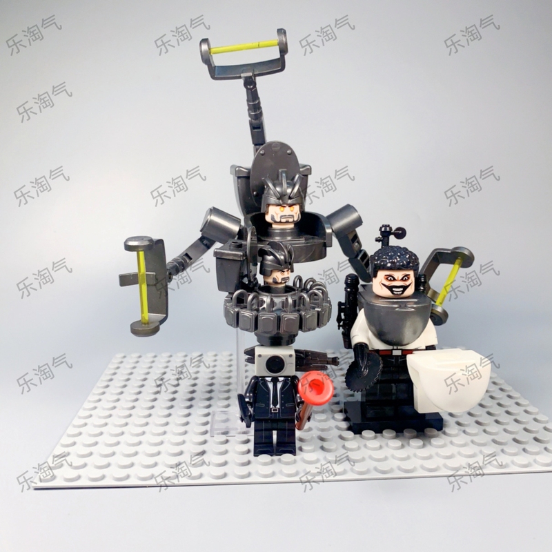 中国の積み木トイレマン vs 監視人形タイタンスピーカーとテレビマンフィギュア組み立て積み木おもちゃ|undefined