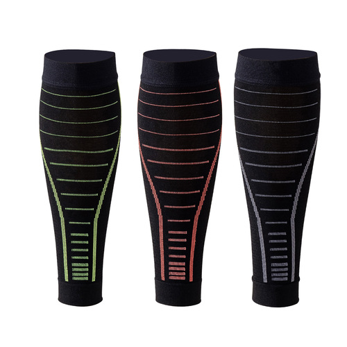 Max professional sports calf sleeves running skipping fitness compression leg sleeves night reflective striped pressure socks