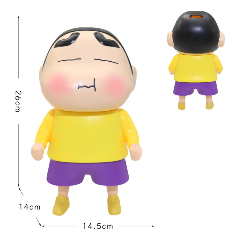 特大クレヨンしんちゃん 26 センチメートルフィギュアリビングルーム女性デスクトップ装飾品トレンディなビニール人形卸売|undefined