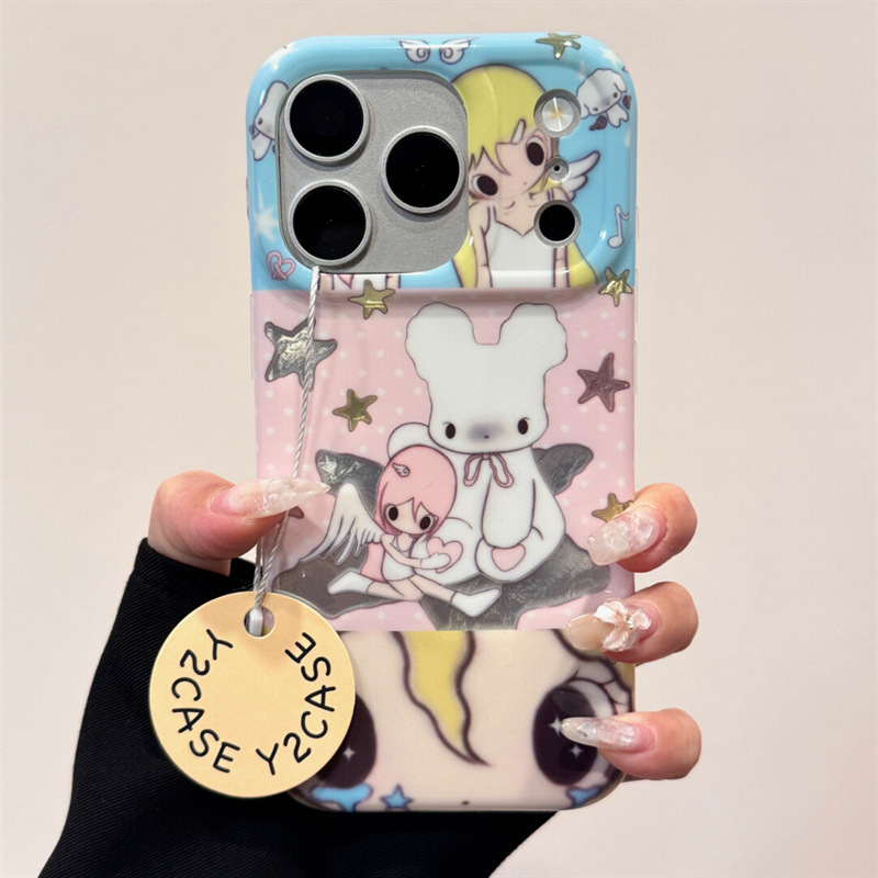 Star Cute Teddy Bear Xiaoqiu Suitable for Apple 17 Pro Max Phone Case New iPhone 16 Protective Cover 15
