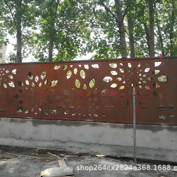 锈色耐候钢板 Q235NH隔断铁锈钢板 景观幕墙屏风标识雕刻耐候板