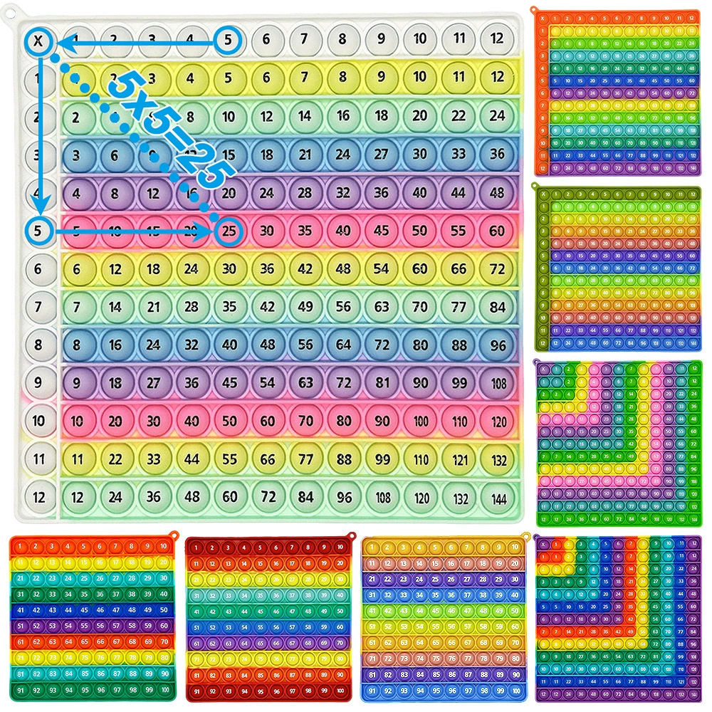 [Умножение Pop数学乘法加法泡泡按压益智科教玩具灭鼠先锋]