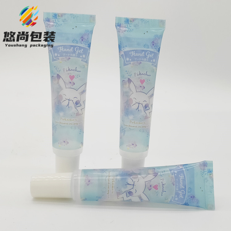 定制生产19管径20g透明包装PE塑料软管包装 化妆品试用装样品包装