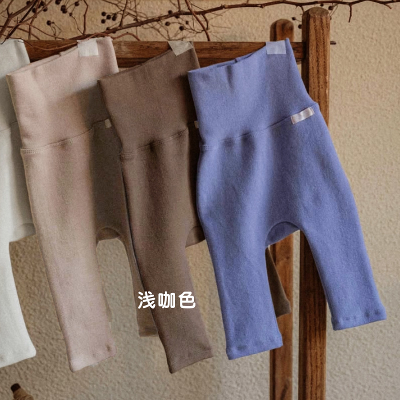 秋款男女宝宝长裤婴童高腰弹力护肚大PP裤婴童小孩大屁屁打底裤|undefined