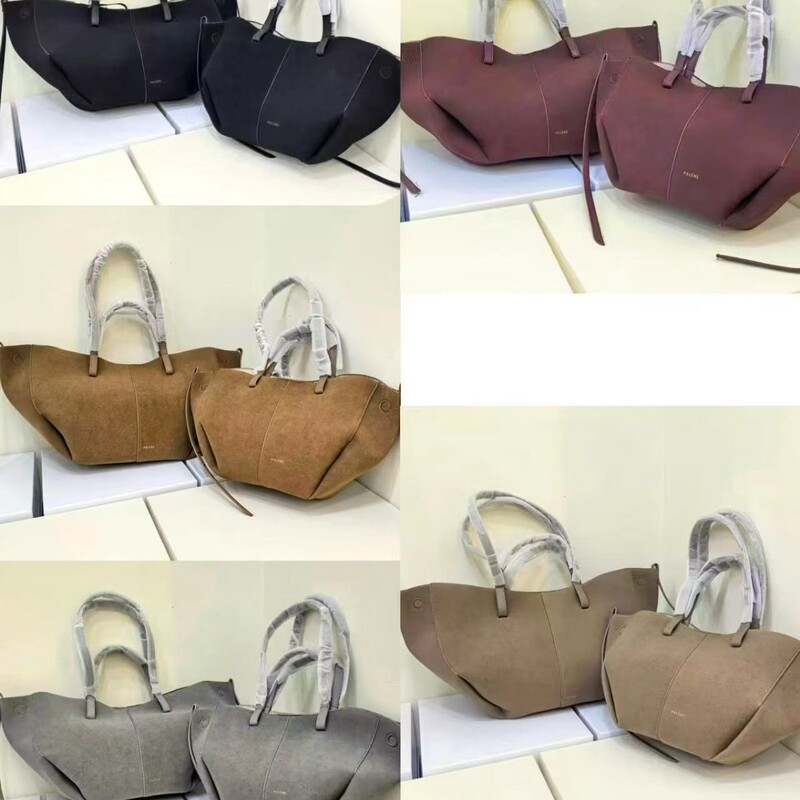 Cross-Border Exclusive Polene Wing Bag Frosted Suede Cyme Shopping Bag Handbag Tote Bag