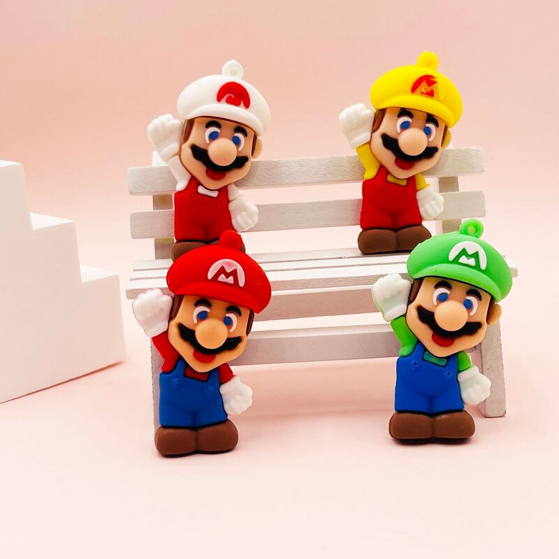 Creative Cartoon Mario Doll Keychain Bag Pendant Game Gift Super Mario DIY Jewelry Accessories