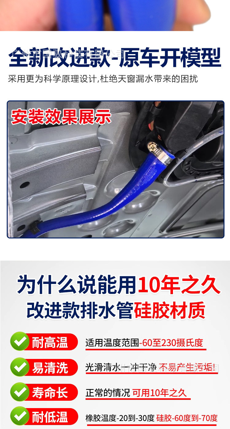 Suitable for Roewe Rx5 Rx3 Rx8 Ei6 I5 Mg Zs Gs Mg6 Sunroof Drain Pipe Improvement Integrated Unit
